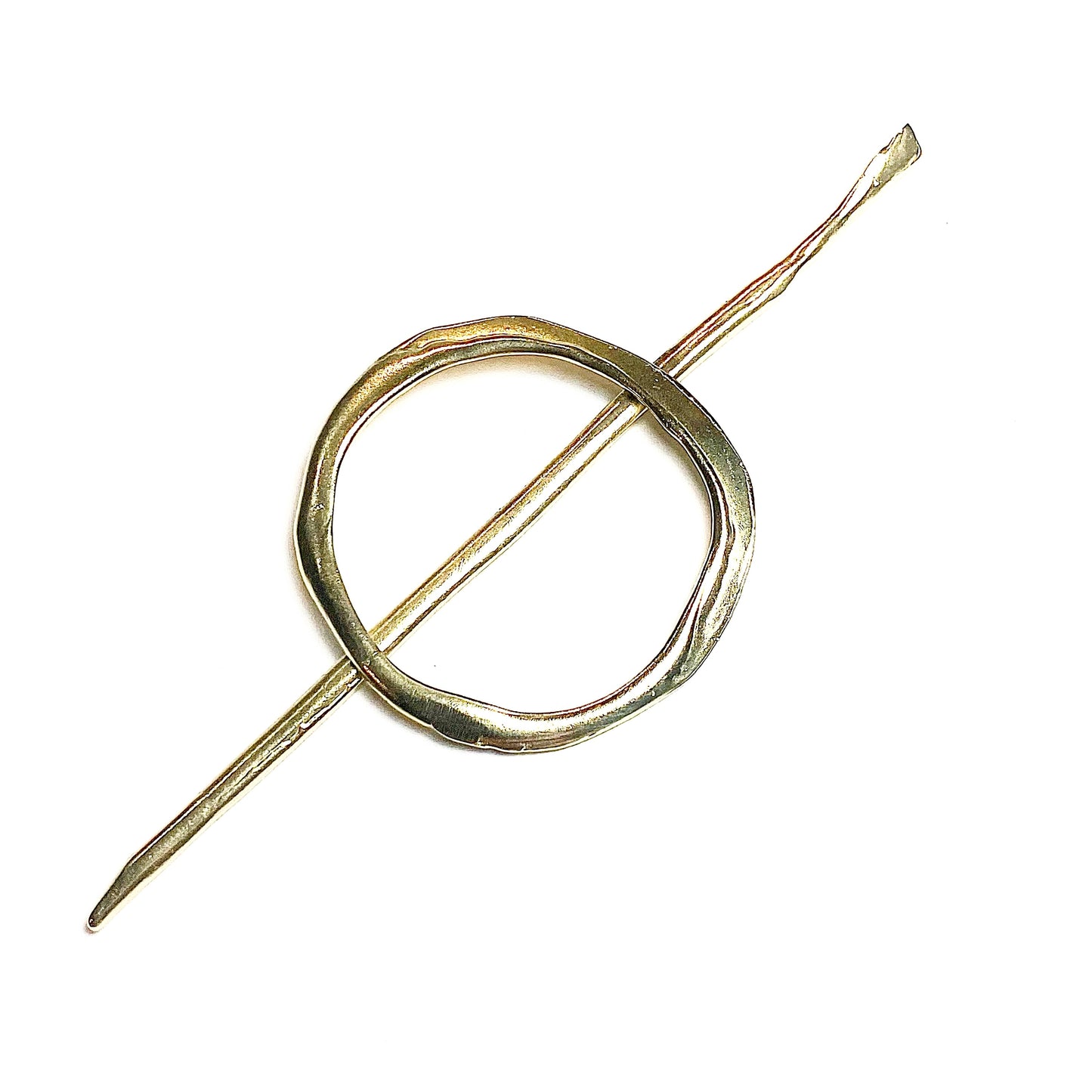 Brass hair barrette