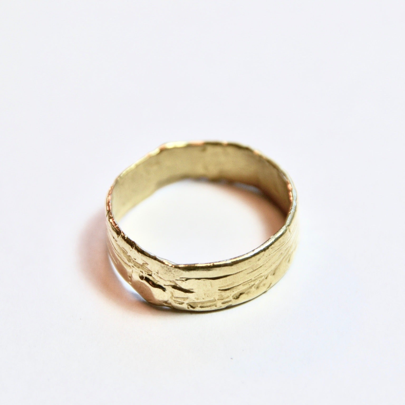 Brass engagement ring Goleta ring